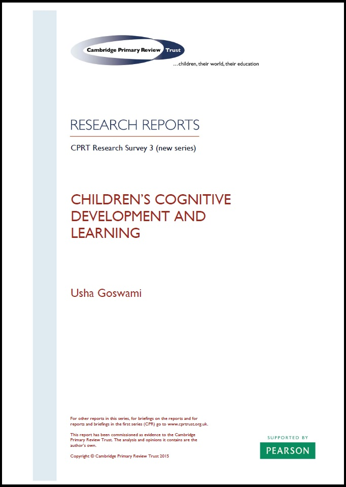 Research paper on cognitive development in children